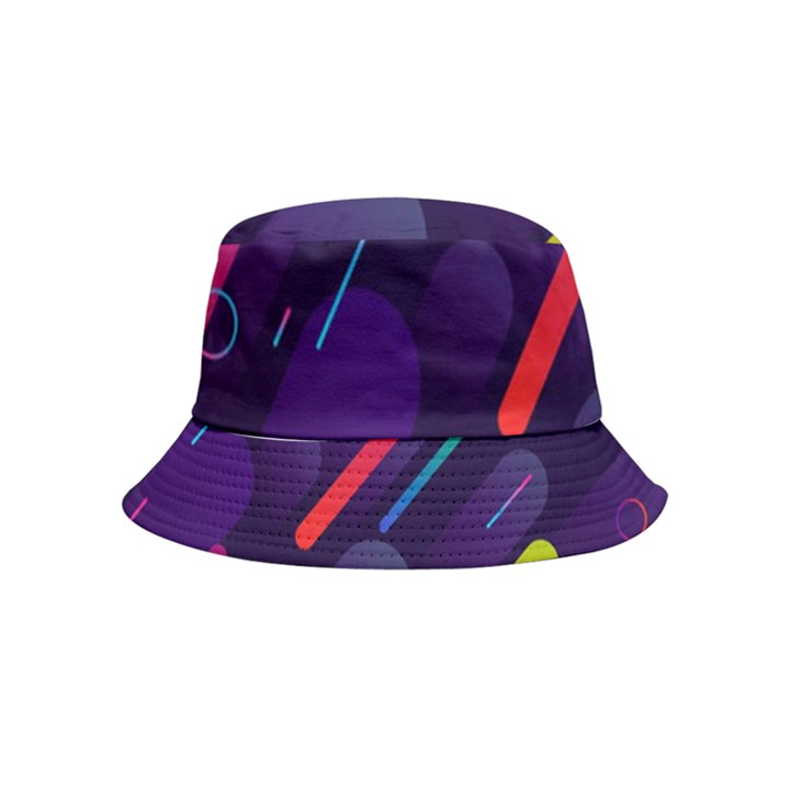 Colorful-abstract-background Inside Out Bucket Hat (Kids)