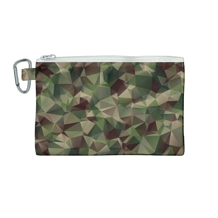 Abstract-vector-military-camouflage-background Canvas Cosmetic Bag (Medium)