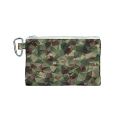 Abstract-vector-military-camouflage-background Canvas Cosmetic Bag (small) by Wegoenart