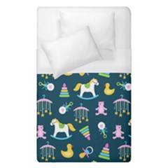 Cute Babies Toys Seamless Pattern Duvet Cover (single Size) by Wegoenart