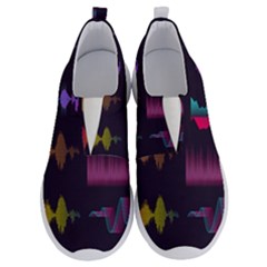 Colorful-sound-wave-set No Lace Lightweight Shoes by Wegoenart