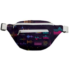 Colorful-sound-wave-set Fanny Pack by Wegoenart