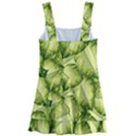 Seamless-pattern-with-green-leaves Kids  Layered Skirt Swimsuit View2