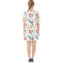 Seamless-hipster-pattern-with-watermelons-mint-geometric-figures Sixties Short Sleeve Mini Dress View2