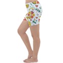 Seamless-hipster-pattern-with-watermelons-mint-geometric-figures Lightweight Velour Yoga Shorts View2