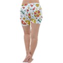 Seamless-hipster-pattern-with-watermelons-mint-geometric-figures Lightweight Velour Yoga Shorts View4