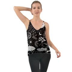 Vector-set-sketch-drawn-with-space Chiffon Cami