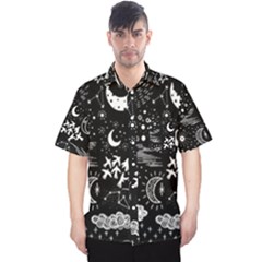 Vector-set-sketch-drawn-with-space Men s Hawaii Shirt