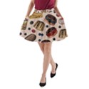 Seamless pattern with sweet cakes berries A-Line Pocket Skirt View1