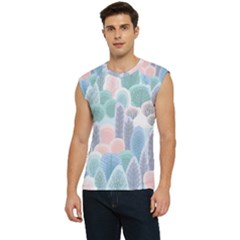 Abstract Seamless Pattern With Winter Forest Background Men s Raglan Cap Sleeve Tee by Wegoenart