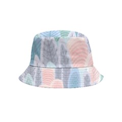 Abstract Seamless Pattern With Winter Forest Background Inside Out Bucket Hat (kids) by Wegoenart