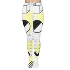 Graphic-design-geometric-background Tights by Wegoenart