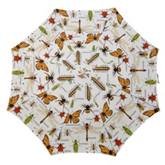 Insects-seamless-pattern Straight Umbrellas by Wegoenart