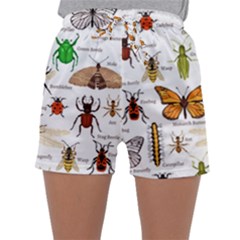 Insects-seamless-pattern Sleepwear Shorts by Wegoenart