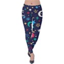 Colorful-background-moons-stars Velvet Leggings View1