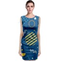 Flat-design-geometric-shapes-background Sleeveless Velvet Midi Dress View1