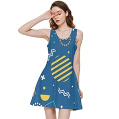 Flat-design-geometric-shapes-background Inside Out Racerback Dress by Wegoenart