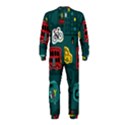 Seamless-pattern-hand-drawn-with-vehicles-buildings-road OnePiece Jumpsuit (Kids) View2