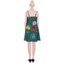 Seamless-pattern-hand-drawn-with-vehicles-buildings-road Spaghetti Strap Velvet Dress View2