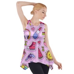 Fashion-patch-set Side Drop Tank Tunic by Wegoenart