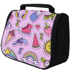 Fashion-patch-set Full Print Travel Pouch (big) by Wegoenart