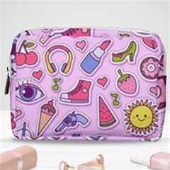 Fashion-patch-set Make Up Pouch (medium) by Wegoenart