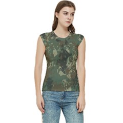 Camouflage-splatters-background Women s Raglan Cap Sleeve Tee by Wegoenart