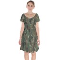 Camouflage-splatters-background Short Sleeve Bardot Dress View1