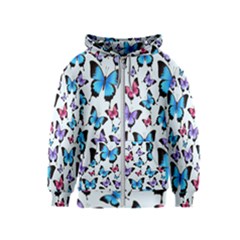 Decorative-festive-trendy-colorful-butterflies-seamless-pattern-vector-illustration Kids  Zipper Hoodie