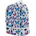 Decorative-festive-trendy-colorful-butterflies-seamless-pattern-vector-illustration Zip Bottom Backpack View1