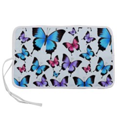 Decorative-festive-trendy-colorful-butterflies-seamless-pattern-vector-illustration Pen Storage Case (m) by Wegoenart