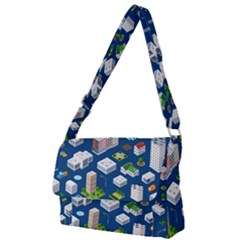 Isometric-seamless-pattern-megapolis Full Print Messenger Bag (s) by Wegoenart