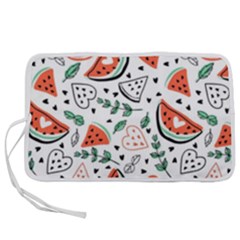 Seamless-vector-pattern-with-watermelons-mint Pen Storage Case (m) by Wegoenart