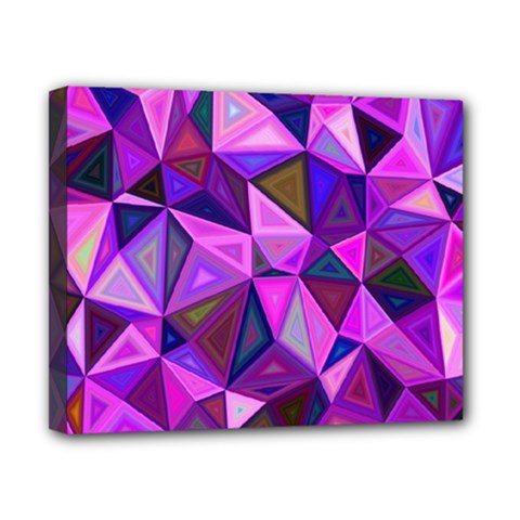 Triangular-shapes-background Canvas 10  X 8  (stretched) by Wegoenart