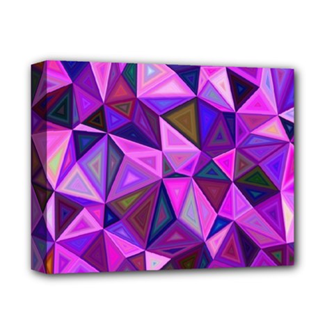 Triangular-shapes-background Deluxe Canvas 14  X 11  (stretched) by Wegoenart