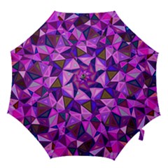 Triangular-shapes-background Hook Handle Umbrellas (large) by Wegoenart