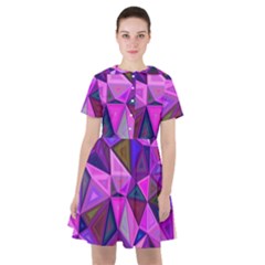 Triangular-shapes-background Sailor Dress by Wegoenart