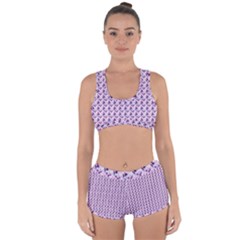 Purple Design Racerback Boyleg Bikini Set by designsbymallika