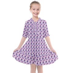 Purple Design Kids  All Frills Chiffon Dress by designsbymallika