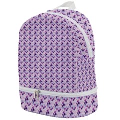 Purple Design Zip Bottom Backpack by designsbymallika