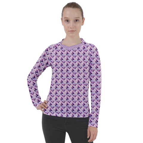 Purple Design Women s Pique Long Sleeve Tee by designsbymallika