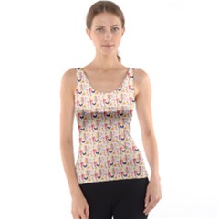 Orange Pattern Tank Top by designsbymallika