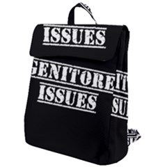 Genitore Issues  Flap Top Backpack by ConteMonfrey