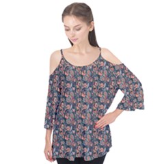 Paisley Pattern Flutter Tees