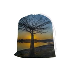 Grande Stream Landscape, Flores, Uruguay002 Drawstring Pouch (large) by dflcprintsclothing