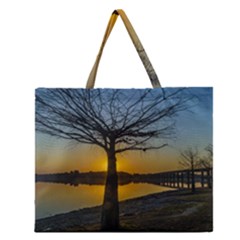 Grande Stream Landscape, Flores, Uruguay002 Zipper Large Tote Bag by dflcprintsclothing