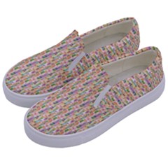 Water Color Pattern Kids  Canvas Slip Ons by designsbymallika