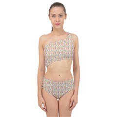 Water Color Pattern Spliced Up Two Piece Swimsuit by designsbymallika