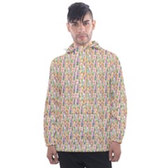 Water Color Pattern Men s Front Pocket Pullover Windbreaker by designsbymallika