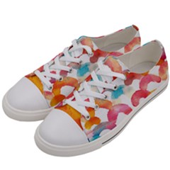 Rainbow Pattern Men s Low Top Canvas Sneakers